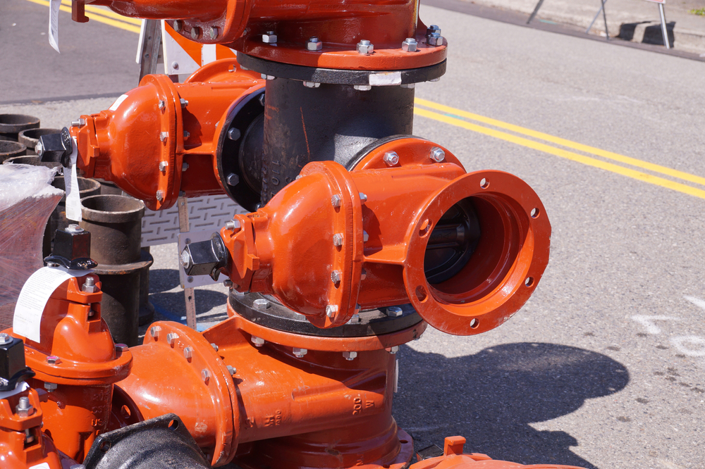 Comprehensive,Street,Renovation.,Fire,Main,Gate,Valves,Awaiting,Installation.